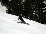 Skiing 2006-0514 Mt. Hood Meadows w/ Seeger. Spring means a lot less snow and dodging rocks and dirt once in a while.
